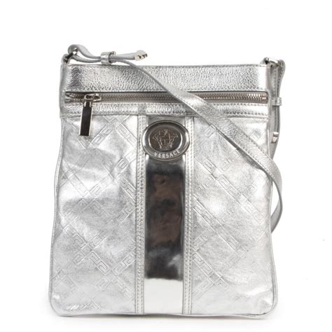 versace evening bag silver|versace cross body bags.